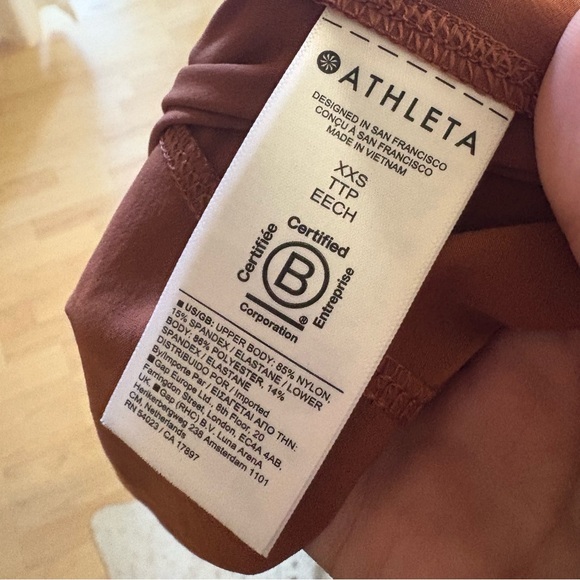 ATHLETA NWOT Pacifica Midi Ribbed Sleeveless Dress Athletic Rust Orange Size XXS - Picture 5 of 7